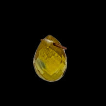 Load image into Gallery viewer, Sunshine Yellow Sapphire Faceted Briolette Bead ( .43 to .48cts) 9667Ae