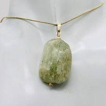 Load image into Gallery viewer, Kunzite14K Gold Filled Pendant Hexagonal Pendant | 1 3/4" Long | Green | 1 Pendant
