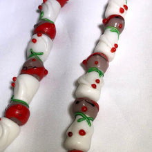 Load image into Gallery viewer, 3 Hand Made Glass Lampwork Snowmen 22.5x10-23x11mm Beads 007362 - PremiumBead Alternate Image 2