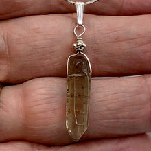 Load image into Gallery viewer, Smoky Quartz Sterling Silver Crystal | 1 1/2" Long | Smoky Clear | 1 Pendant |