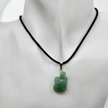 Load image into Gallery viewer, Aventurine Turtle Pendant Necklace | Semi Precious Stone Jewelry|Silver Pendant