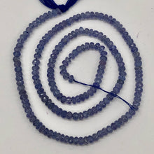 Load image into Gallery viewer, Tanzanite Faceted From 3x1.25mm to 2.5x1mm Roundel Bead 15 inch Strand 109713