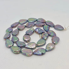 Load image into Gallery viewer, Platinum FW Teardrop Coin Pearl Strand Raindrops 108893 - PremiumBead Primary Image 1
