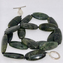 Load image into Gallery viewer, British Columbia Jade and Brushed Sterling Silver Necklace 210700 - PremiumBead Alternate Image 3