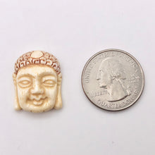 Load image into Gallery viewer, Carved Buddha Centerpiece Waterbuffalo Bone Bead | 23.5x19x9mm | 10842 - PremiumBead Alternate Image 5