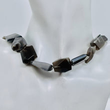 Load image into Gallery viewer, Grey Moonstone 80g Faceted Nugget Beads Strand | 15 1/2" | Black Green | 19 |