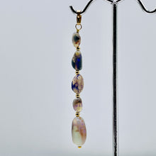 Load image into Gallery viewer, Opal 14K Gold Filled Drop | 2 1/4" Long | Blue Green Fire | 1 Pendant