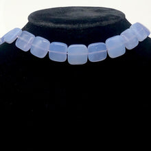 Load image into Gallery viewer, Blue Chalcedony Square Bead Strand | 16x16x5 | Blue | 26 Beads |