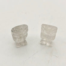Load image into Gallery viewer, 2 Wisdom Carved Quartz Owl Beads - PremiumBead Primary Image 1