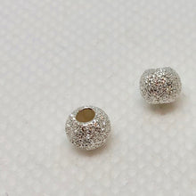 Load image into Gallery viewer, 8 Star Dust 3mm Shimmering Silver Round Beads 007845 - PremiumBead Alternate Image 2