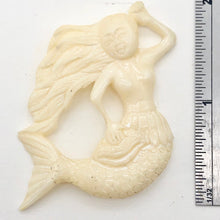 Load image into Gallery viewer, carved-mermaid-with-wind-blown-hair-bead-54x37x6mm Alternate Image 5