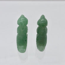 Load image into Gallery viewer, T-Rex Dinosaur 2 Carved Aventurine Tyrannosaurus Rex Beads | 21x18x7.5mm | Green - PremiumBead Alternate Image 7