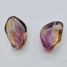 Load image into Gallery viewer, Ametrine Large Nugget Pendant Beads | 22x12x12/22x15x10 | Purple/Gold | 2 Beads|