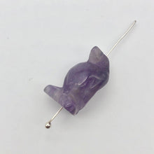 Load image into Gallery viewer, March of The Penguins 2 Carved Amethyst Beads | 21x12x11mm | Purple - PremiumBead Alternate Image 11