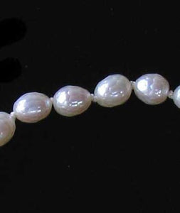 Faceted White Pearl & Silver 7" Bracelet 9916B - PremiumBead Alternate Image 3