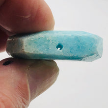 Load image into Gallery viewer, 117cts Druzy Natural Hemimorphite Pendant Bead | Blue | 34x32x10mm | 1 Bead |