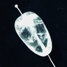 Load image into Gallery viewer, Lodalite Quartz Oval Pendant Bead | 28x18x12 mm | Clear Included | 1 Bead |