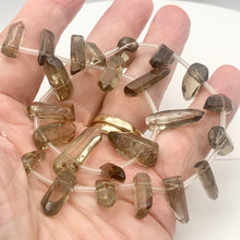 Load image into Gallery viewer, Semi-Precious Smokey Quartz, Crystal Briolette, 20x10x8-35x11x10mm, 16" strand - PremiumBead Alternate Image 3