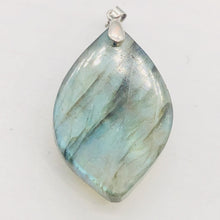 Load image into Gallery viewer, Labradorite Sterling Silver Natural | 1 1/2" Long | Blue Green | 1 Pendant |