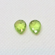 Load image into Gallery viewer, Peridot Faceted Briolette Beads Matched Pair - PremiumBead Primary Image 1