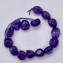Load image into Gallery viewer, Grape Candy Amethyst Nugget Focal Bead Strand 109383