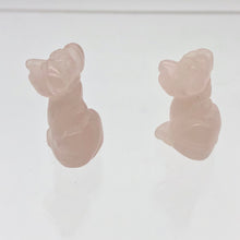 Load image into Gallery viewer, Faithful 2 Rose Quartz Hand Carved Dog Beads | 20x12x10mm | Pink - PremiumBead Alternate Image 8