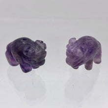 Load image into Gallery viewer, Prosperity 2 Amethyst Hand Carved Bison / Buffalo Beads | 21x14x8mm | Purple - PremiumBead Alternate Image 2