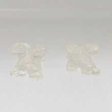 Load image into Gallery viewer, 2 Soaring Carved Clear Quartz Eagle Beads | 22x16x13mm | Clear - PremiumBead Alternate Image 6