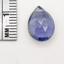 Load image into Gallery viewer, 3.3cts Indigo Iolite Faceted Teardrop Bead | 12x9mm |