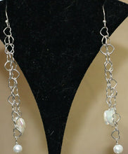 Load image into Gallery viewer, Valentine Heart Pearl and Solid Sterling Silver Hand Made Earrings 304811 - PremiumBead Alternate Image 2