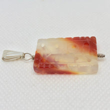 Load image into Gallery viewer, Hand Carved Carnelian Agate & Sterling Silver Pendant 506919DS - PremiumBead Alternate Image 5