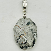 Load image into Gallery viewer, Picasso Jasper Sterling Silver Drop/Dangle | 1 1/2" Long | Gray/Black | 1 Pendant