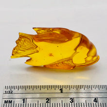 Load image into Gallery viewer, Amber carved Fish Worry-Stone | 39x25x7 mm | Orange | 1 Figurine