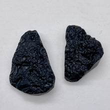 Load image into Gallery viewer, 2 Unique Pendant size Black Meteor Fragments 13 grams