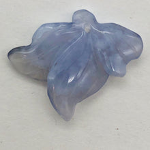 Load image into Gallery viewer, 12cts Exquisitely Hand Carved Blue Chalcedony Flower Pendant Bead - PremiumBead Primary Image 1