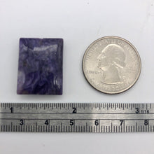 Load image into Gallery viewer, 25cts of Rare Rectangular Pillow Charoite Bead | 1 Beads | 23x18x7mm | 10872A - PremiumBead Alternate Image 4