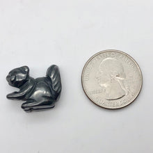 Load image into Gallery viewer, Nuts 2 Hand Carved Animal Hematite Squirrel Beads | 21.5x14x10mm | Graphite - PremiumBead Alternate Image 4