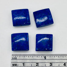 Load image into Gallery viewer, Lapis Lazuli Square Beads | 13x13x5mm | Blue Silver | 15 Bead Half Strand |