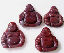 Load image into Gallery viewer, Exotic Fancy Jasper Hand Carved Buddha Bead | 33x30x7mm | Red - PremiumBead Primary Image 1