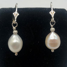Load image into Gallery viewer, Gorgeous Natural Pearl Solid Sterling Silver Earrings - PremiumBead Alternate Image 3