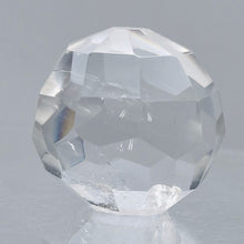 Load image into Gallery viewer, Faceted Quartz Carved Sphere | 23x25mm | Clear | 1 Figurine |