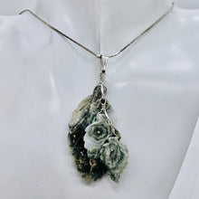 Load image into Gallery viewer, Jasper Sterling Silver Multi Leaf | 2 3/4" Long | Green/Gray | 1 Pendant |