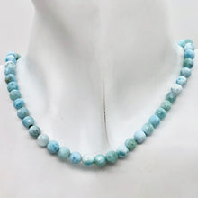 Load image into Gallery viewer, Sky-Blue Larimar Faceted Round Beads | 6mm | Blue | 8 Bead(s)
