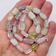Load image into Gallery viewer, Kunzite 40g Flat Nugget Strand | 17x9x5 to 14x7x7mm | Lavender Green | 29 Beads|