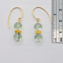 Load image into Gallery viewer, Sparkling Actinolite Quartz 14K Gold Filled Earrings | 1 1/4" long | 1 Pair |