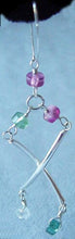 Load image into Gallery viewer, Helix Solid Sterling Silver AAA tourmaline Earrings 300014E - PremiumBead Alternate Image 2
