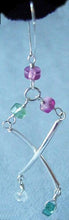 Load image into Gallery viewer, Helix Solid Sterling Silver AAA tourmaline Earrings 300014E - PremiumBead Alternate Image 2