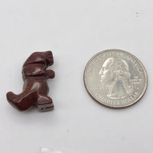 Load image into Gallery viewer, Brecciated Jasper Tyrannosaurus Rex Figurine/Worry | 21x18.5x8mm | Red