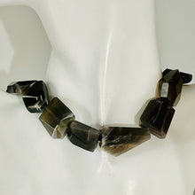Load image into Gallery viewer, Grey Black Moonstone 104g Faceted Bead Strand | 15 1/2" |Gray Black | 16 Beads |