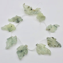 Load image into Gallery viewer, Carved Green Prehnite Leaf Briolette Bead Strand 109886B - PremiumBead Alternate Image 2